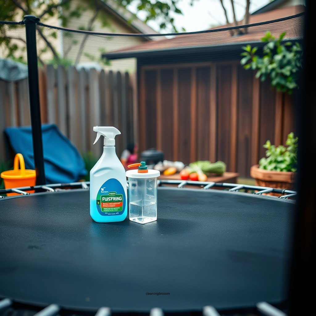 Gather Necessary Cleaning Supplies - how to clean a trampoline