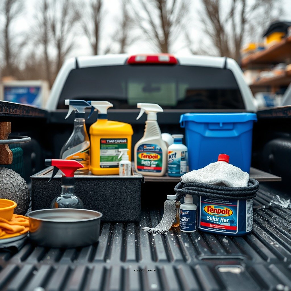 Essential Cleaning Supplies - how to clean a truck bed liner