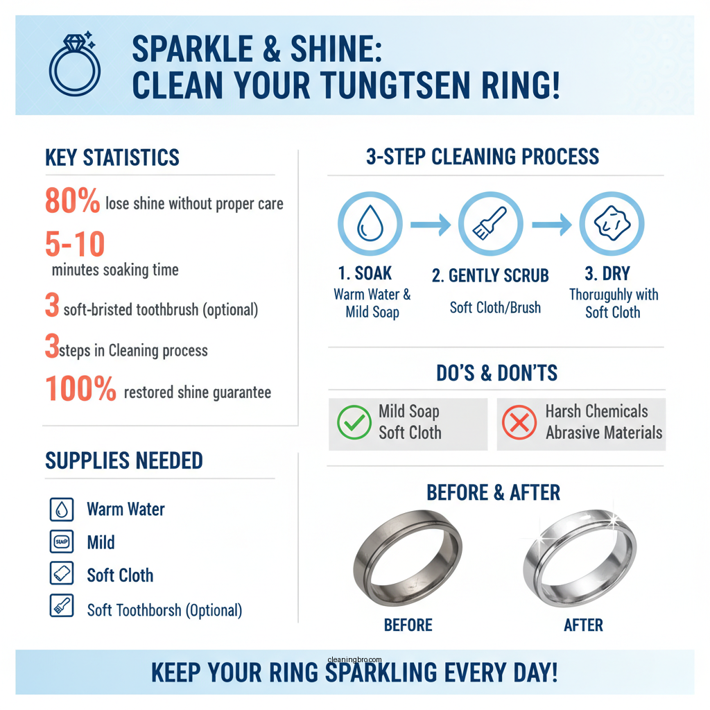 how to clean a tungsten ring - Data Infographic and Statistics