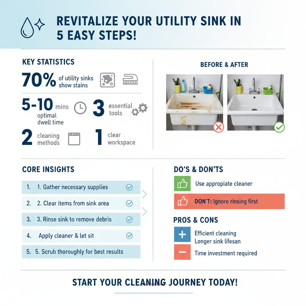 how to clean a utility sink - Data Infographic and Statistics