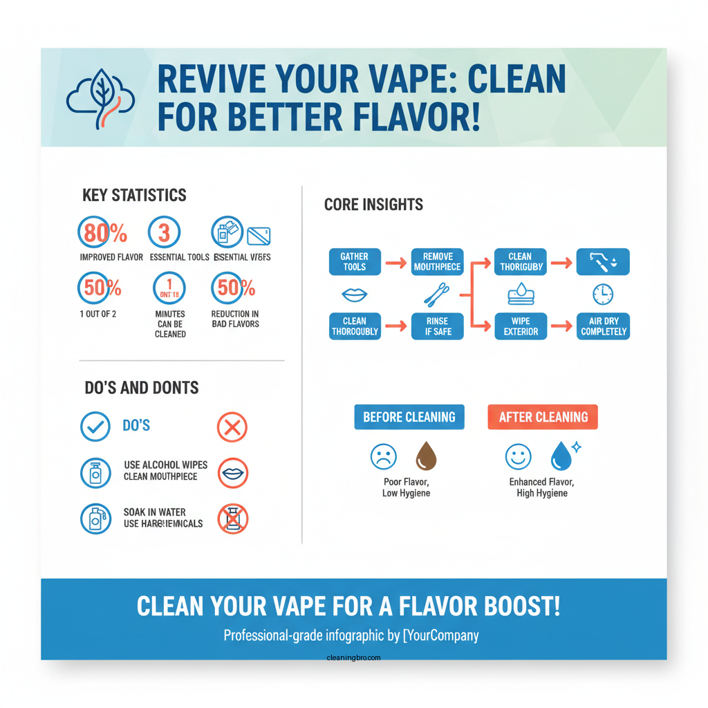how to clean a vape disposable - Data Infographic and Statistics