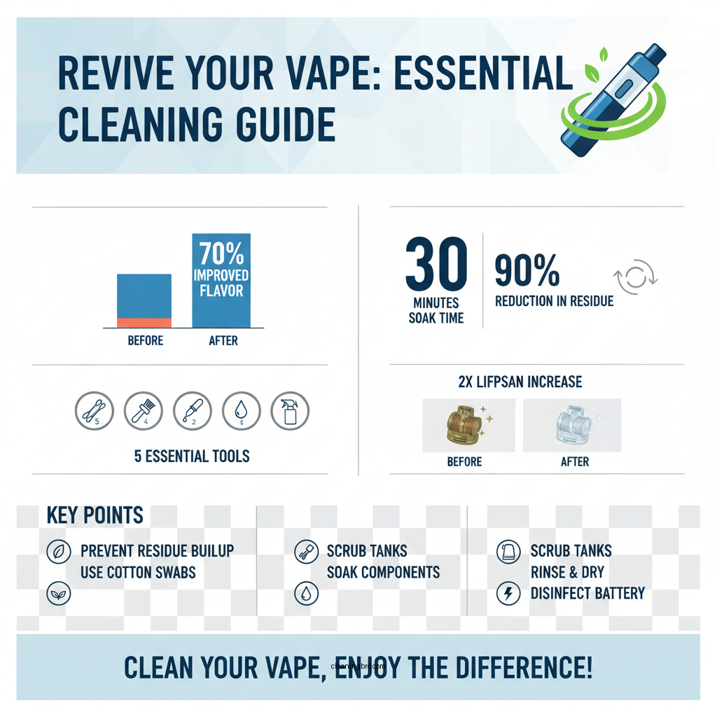 how to clean a vape - Data Infographic and Statistics