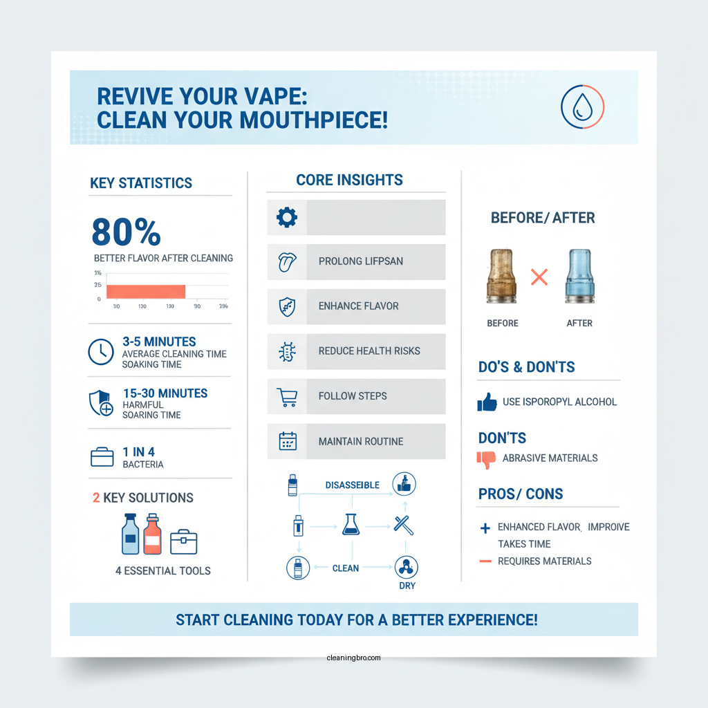 how to clean a vape pen mouthpiece - Data Infographic and Statistics