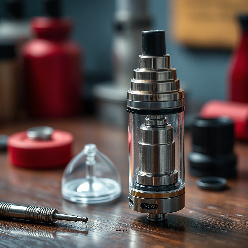 Disassemble the Vape Tank - how to clean a vape tank