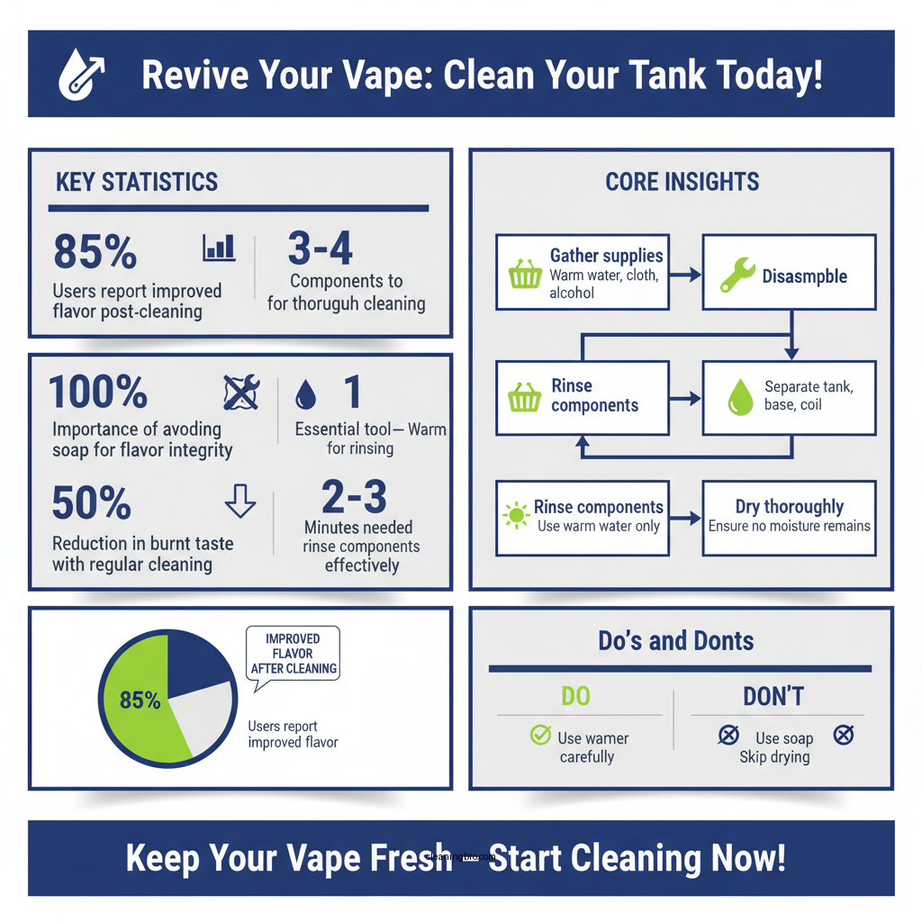 how to clean a vape tank - Data Infographic and Statistics