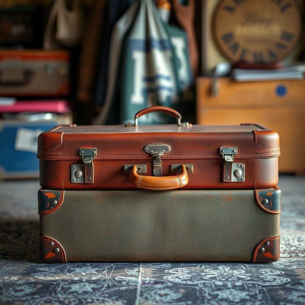 Assessing the Suitcase Condition - how to clean a vintage suitcase