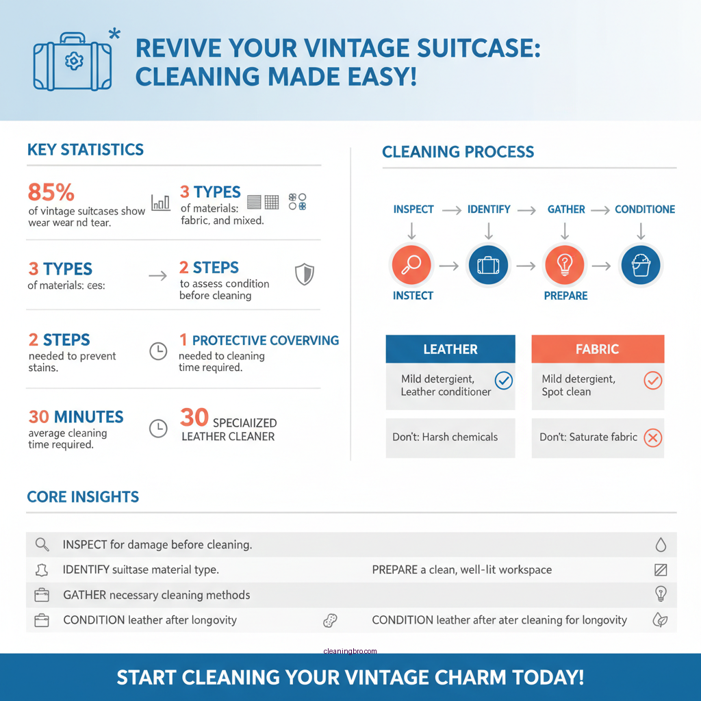 how to clean a vintage suitcase - Data Infographic and Statistics