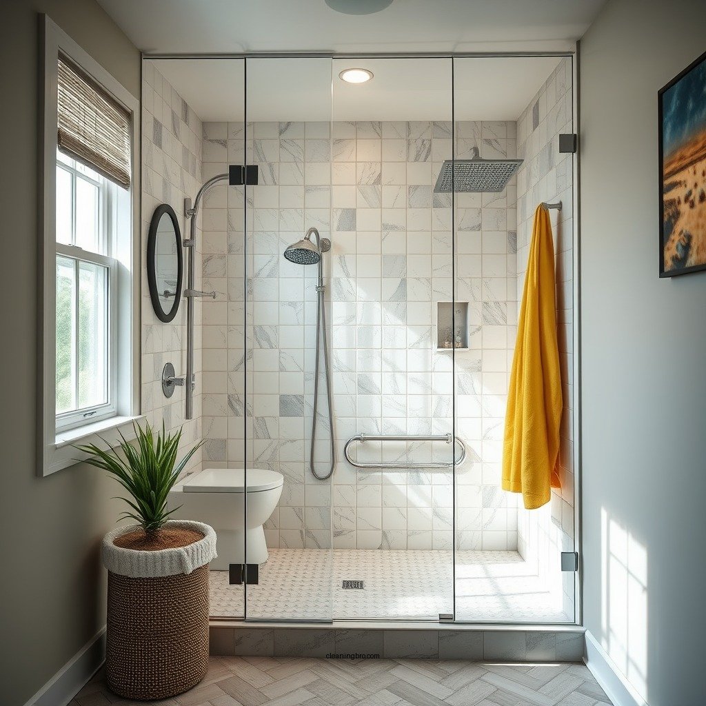 Prepare the Shower Area - how to clean a walk in shower floor
