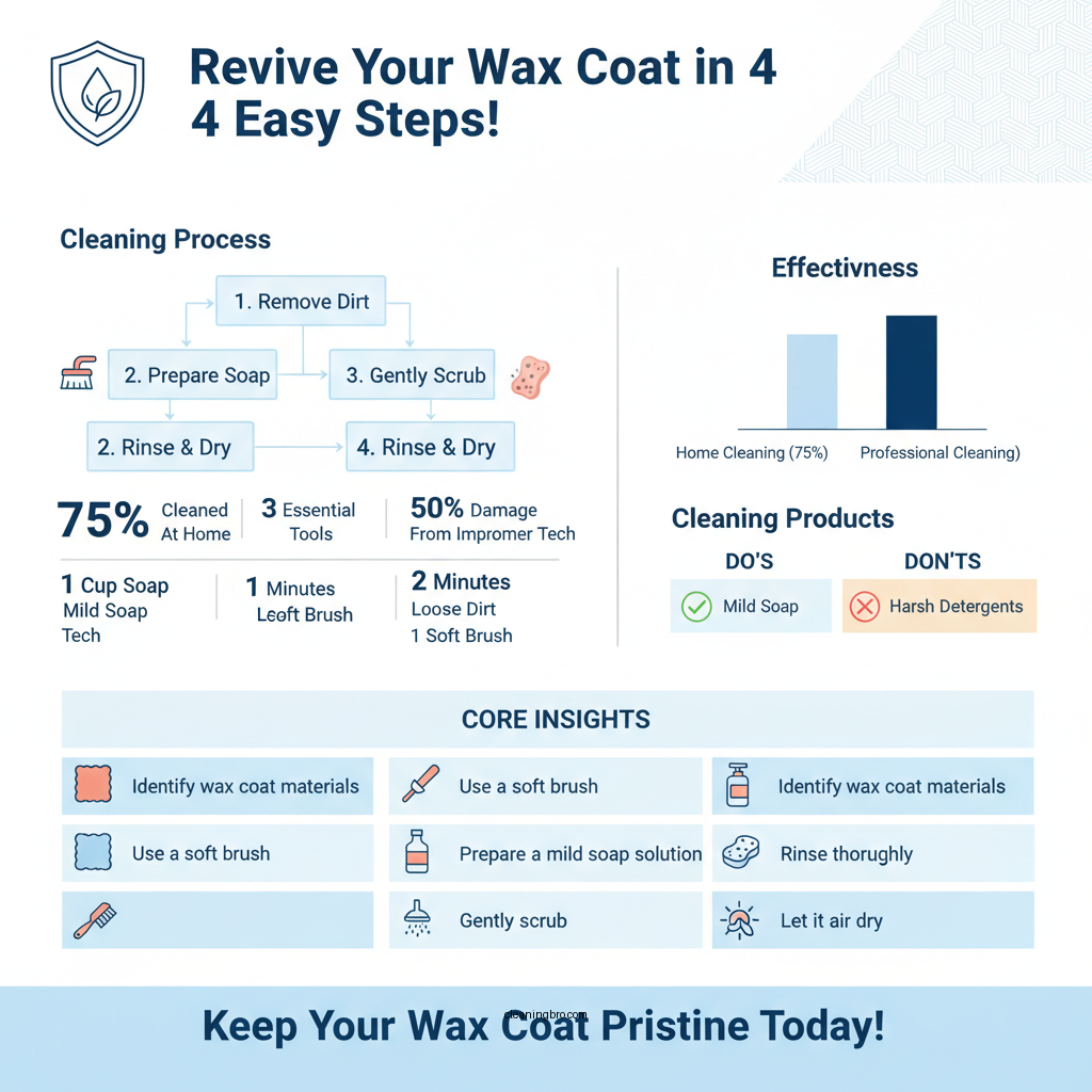 how to clean a wax coat - Data Infographic and Statistics