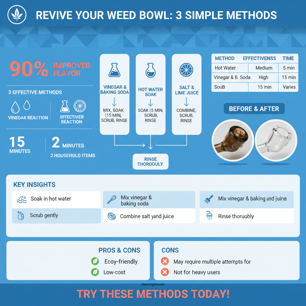 how to clean a weed bowl without alcohol - Data Infographic and Statistics