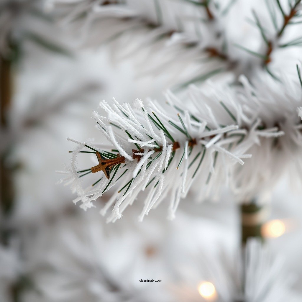 Dusting the Tree - how to clean a white artificial christmas tree