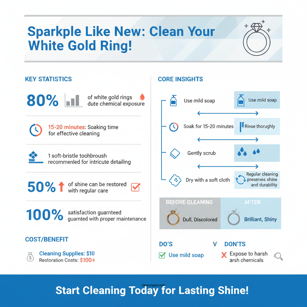 how to clean a white gold ring - Data Infographic and Statistics