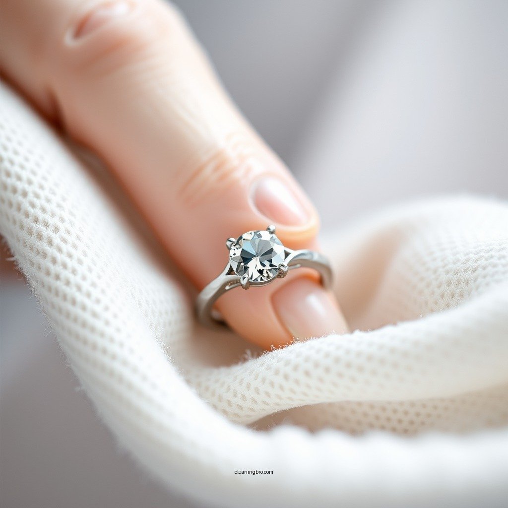 The Cleaning Process - how to clean a white gold ring