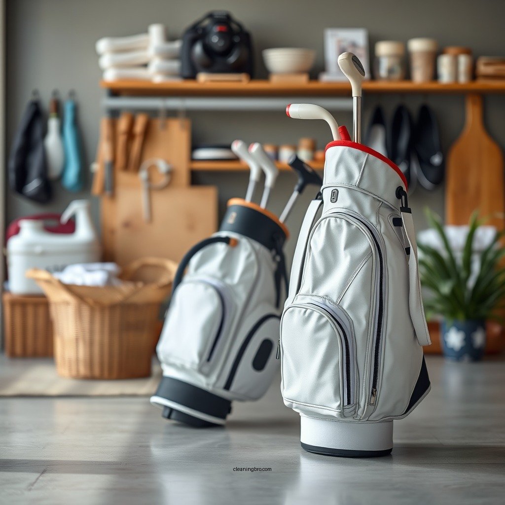 Gather Your Cleaning Supplies - how to clean a white golf bag