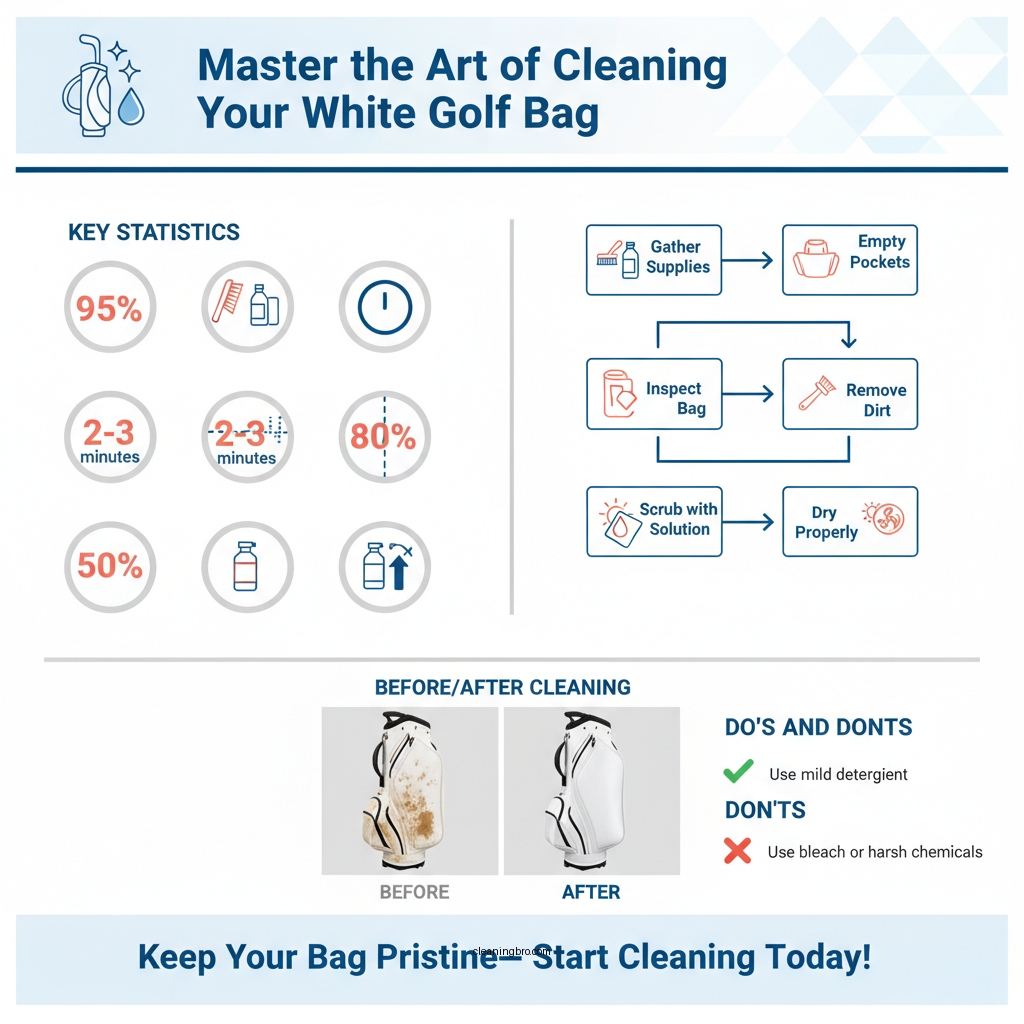 how to clean a white golf bag - Data Infographic and Statistics