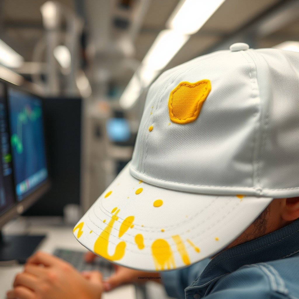 Washing Techniques - how to clean a white hat with yellow stains