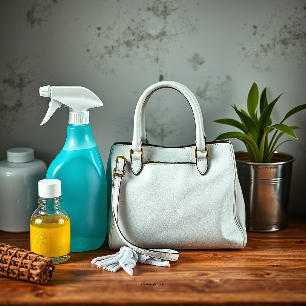 Gathering Your Cleaning Supplies - how to clean a white leather purse