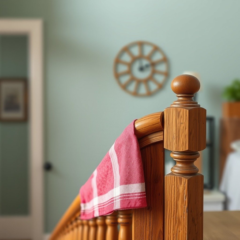 Dust the Banister - how to clean a wood banister