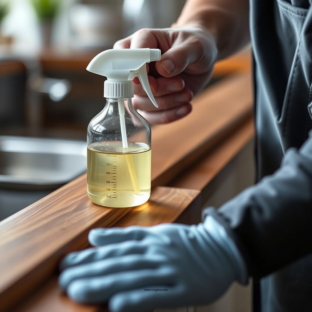 Prepare a Cleaning Solution - how to clean a wood banister