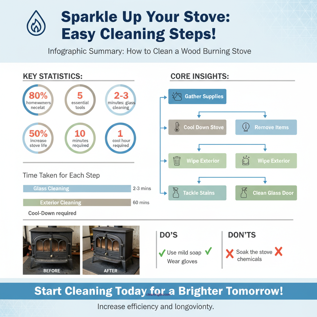 how to clean a wood burning stove on the outside - Data Infographic and Statistics