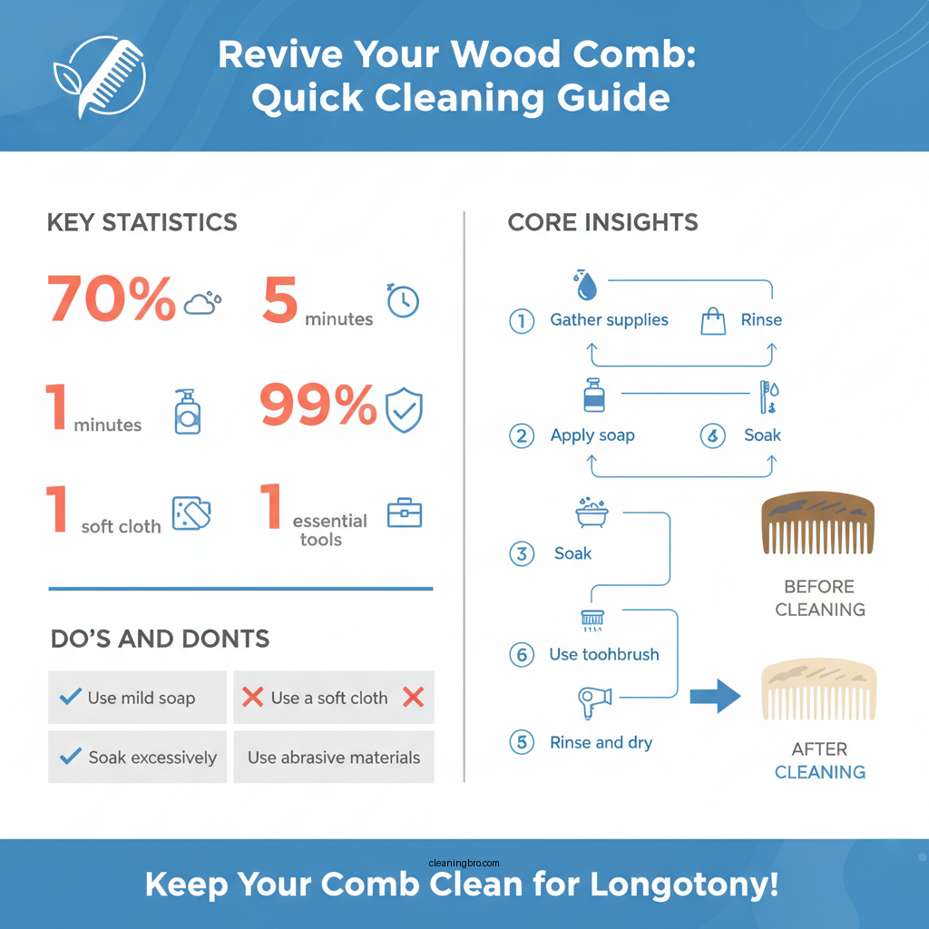 how to clean a wood comb - Data Infographic and Statistics