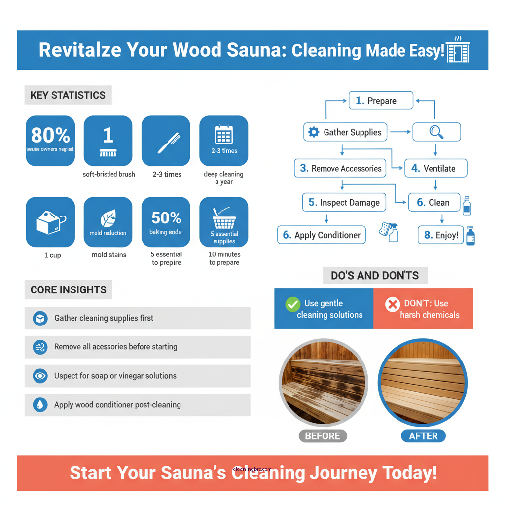 how to clean a wood sauna - Data Infographic and Statistics