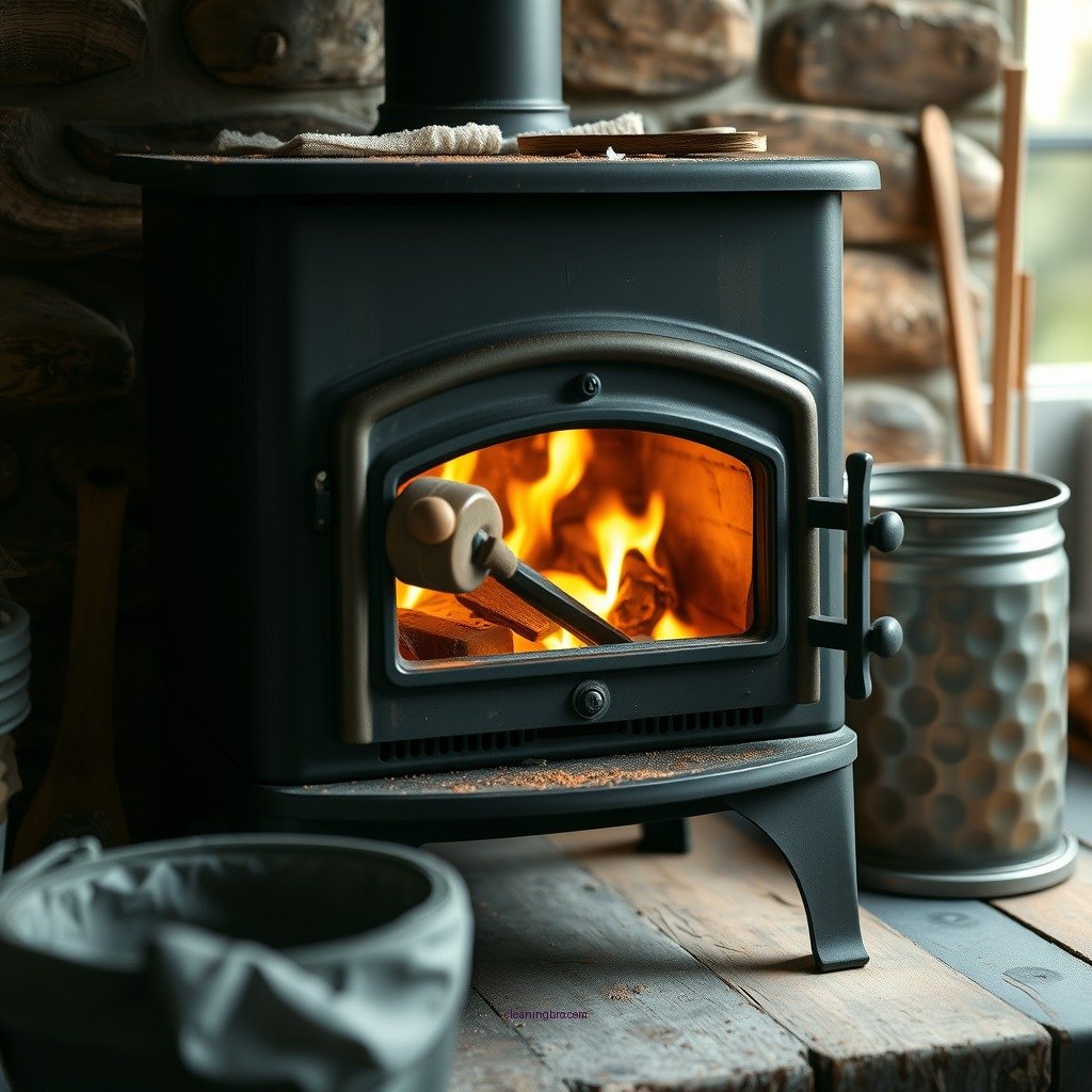 Prepare the Wood Stove for Cleaning - how to clean a wood stove exterior