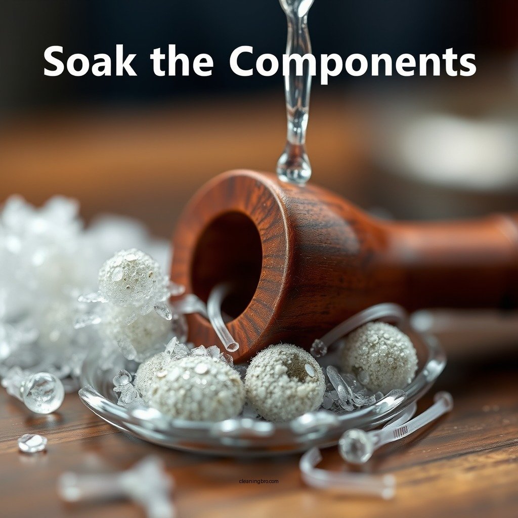 Soak the Components - how to clean a wooden pipe weed