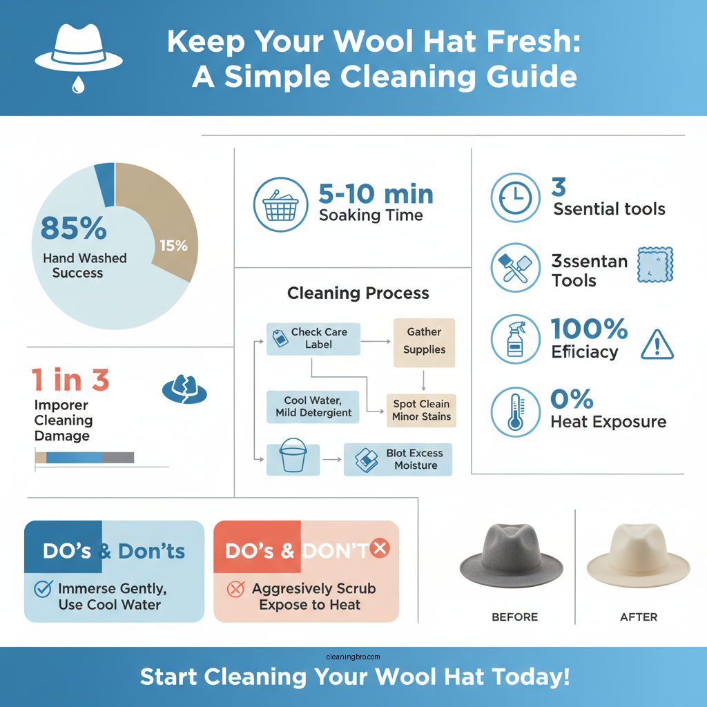 how to clean a wool hat - Data Infographic and Statistics