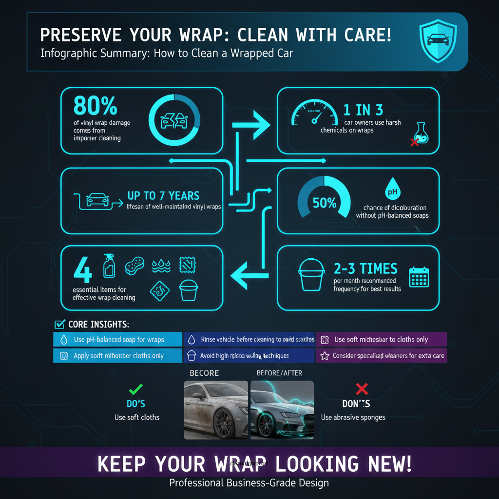 how to clean a wrapped car - Data Infographic and Statistics