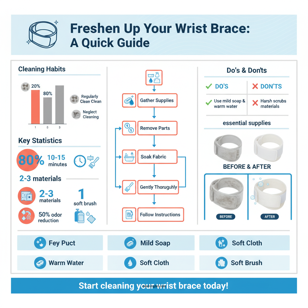 how to clean a wrist brace - Data Infographic and Statistics