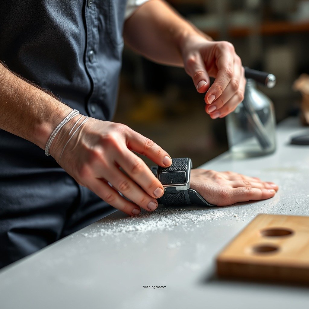 Preparing for Cleaning - how to clean a wrist brace