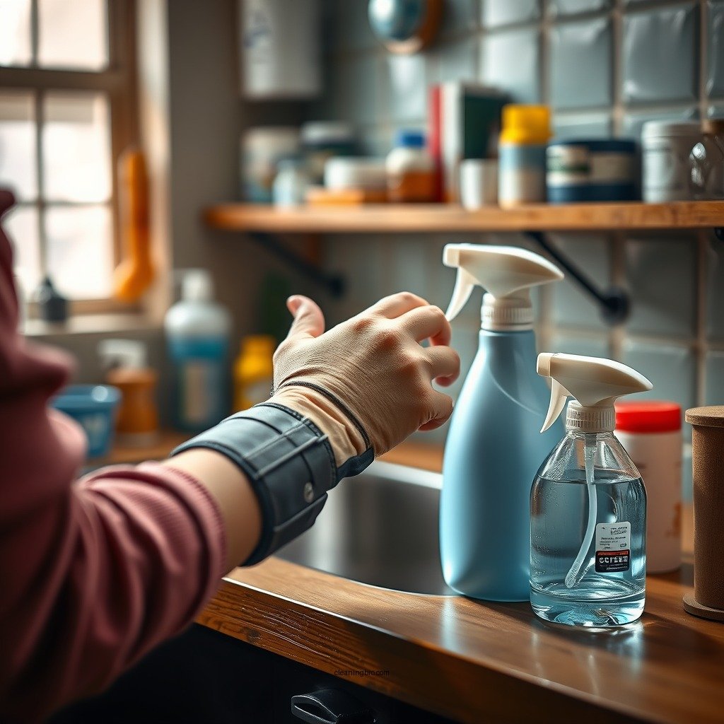 Gathering the Right Cleaning Supplies - how to clean a wrist splint