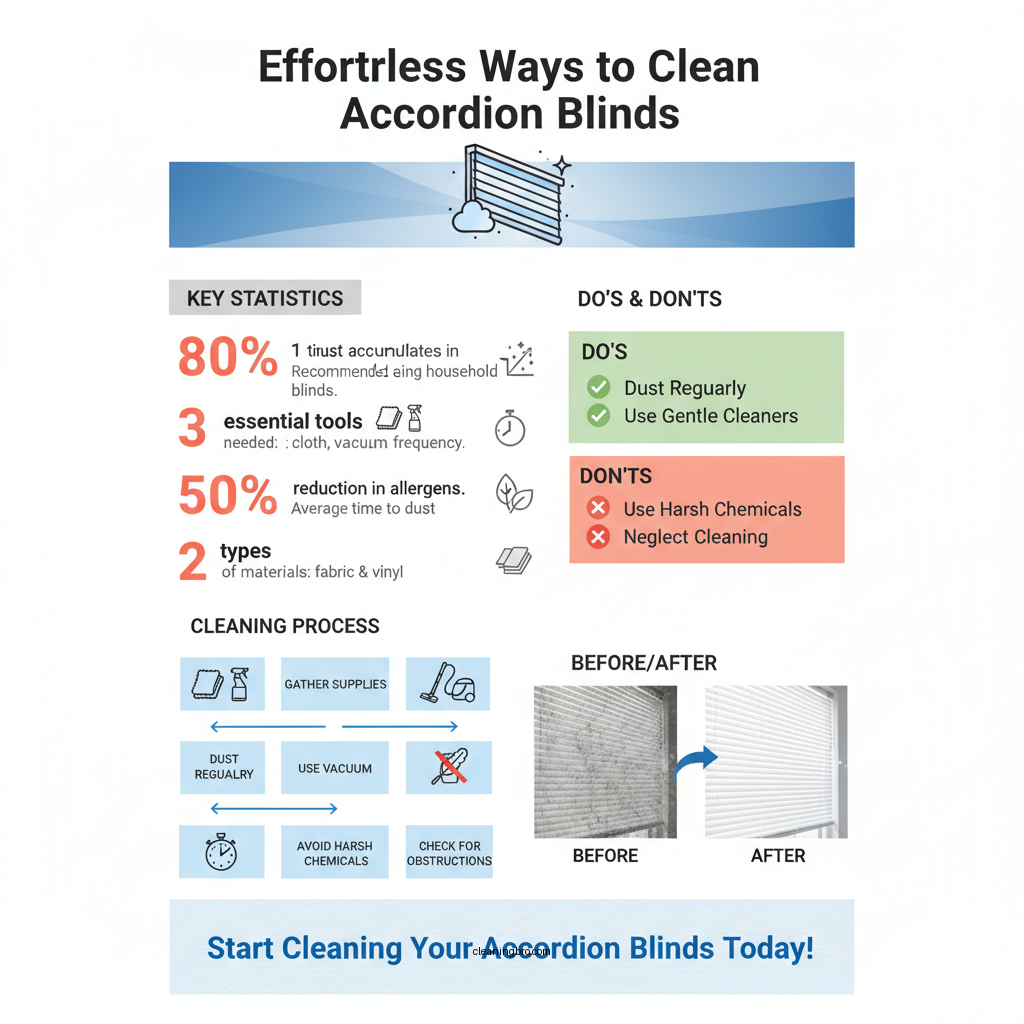 how to clean accordion blinds - Data Infographic and Statistics