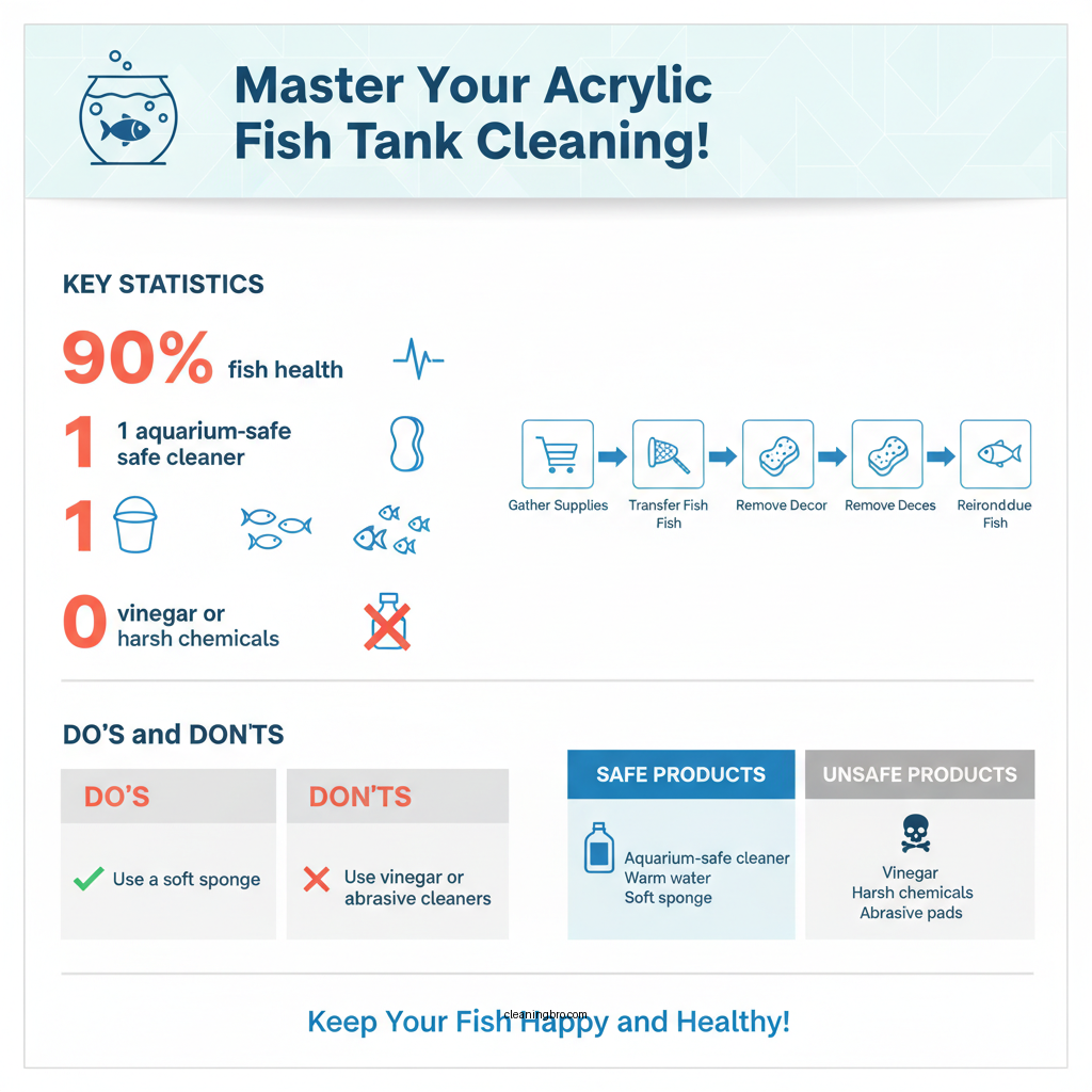 how to clean acrylic fish tank - Data Infographic and Statistics