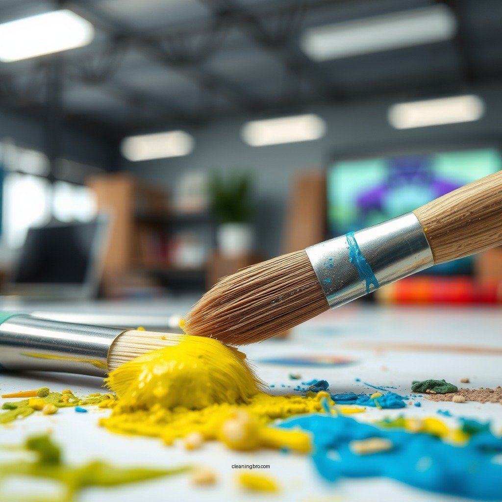 Cleaning Fresh Acrylic Paint - how to clean acrylic paint off brushes