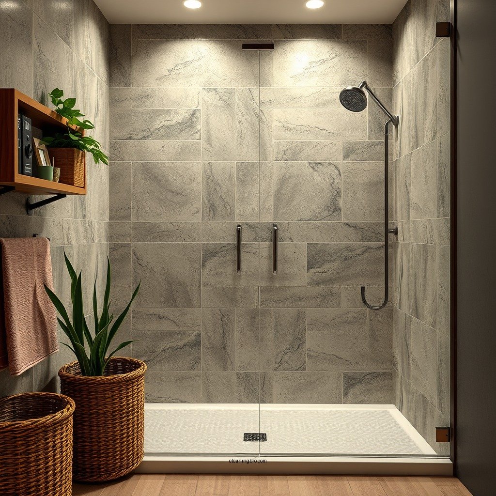 Prepare the Shower Area - how to clean acrylic shower