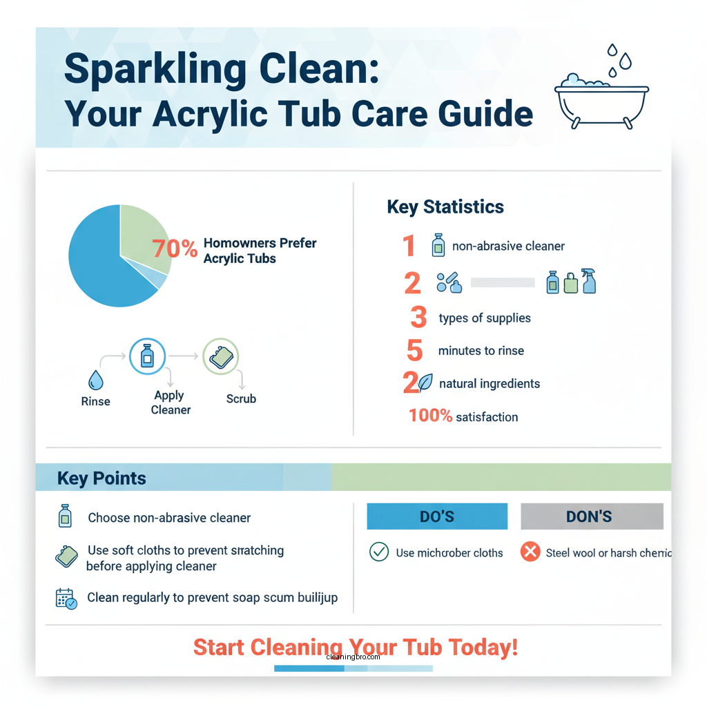 how to clean acrylic tub - Data Infographic and Statistics