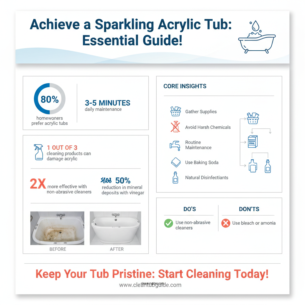 how to clean acrylic tubs - Data Infographic and Statistics