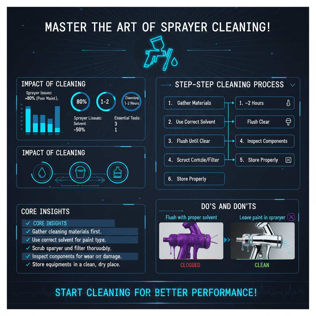 how to clean airless paint sprayer - Data Infographic and Statistics
