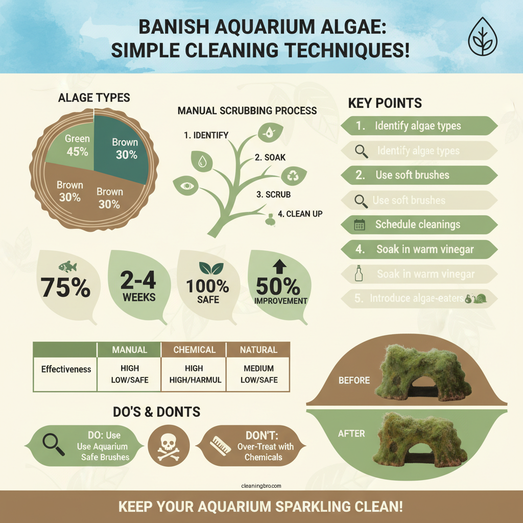 how to clean algae from aquarium decorations - Data Infographic and Statistics