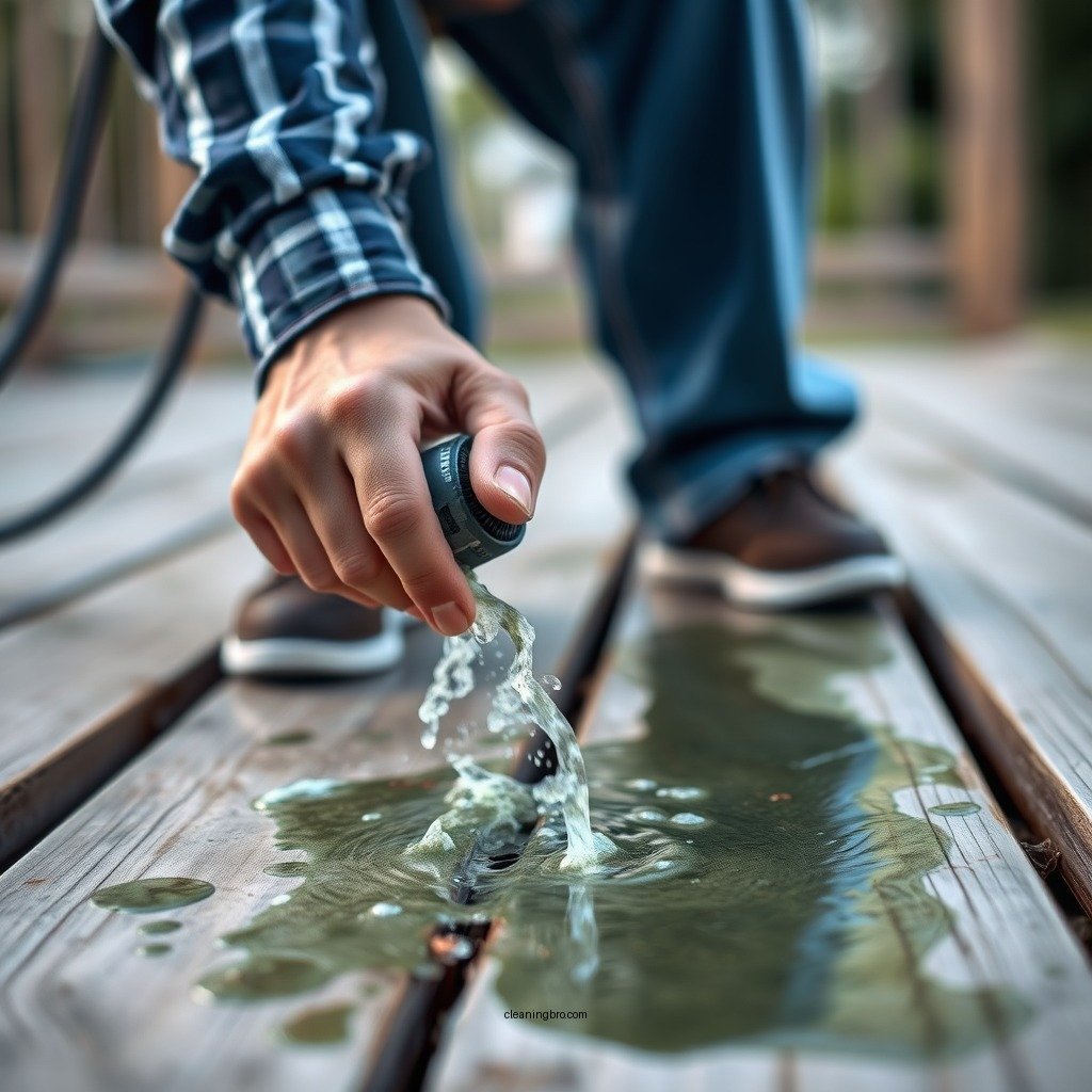 Step-by-Step Cleaning Process - how to clean algae off deck