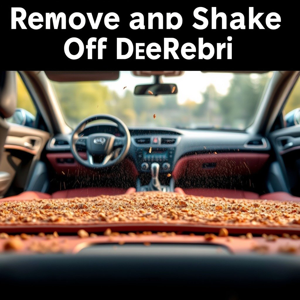 Remove and Shake Off Debris - how to clean all weather car mats