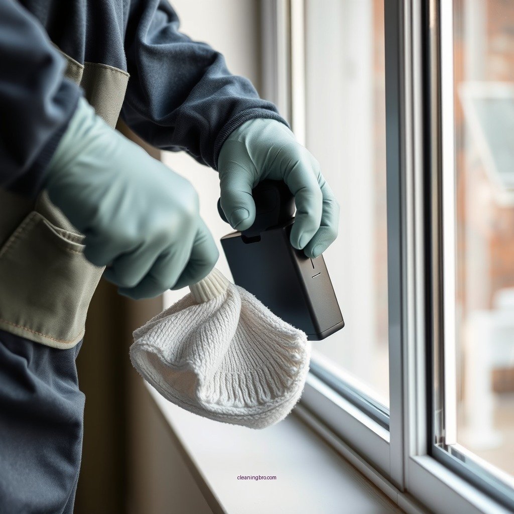 Prepare the Area - how to clean aluminium window frames