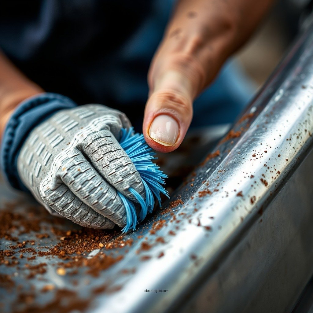 Apply Aluminum Cleaner - how to clean aluminum boat