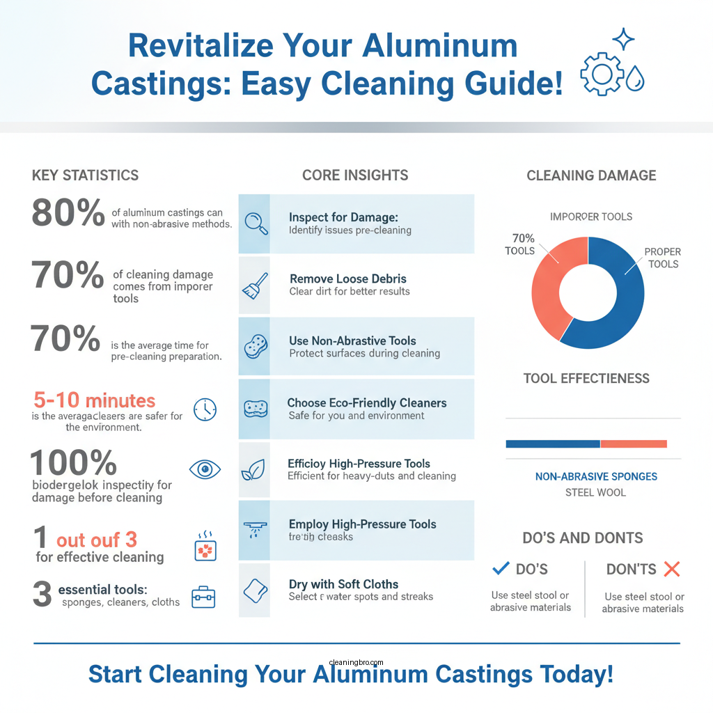 how to clean aluminum castings - Data Infographic and Statistics