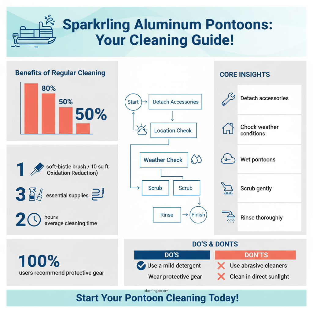 how to clean aluminum pontoons - Data Infographic and Statistics