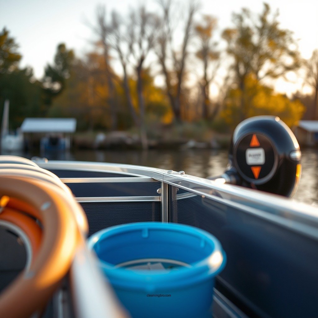 Preparing for Cleaning - how to clean aluminum pontoons