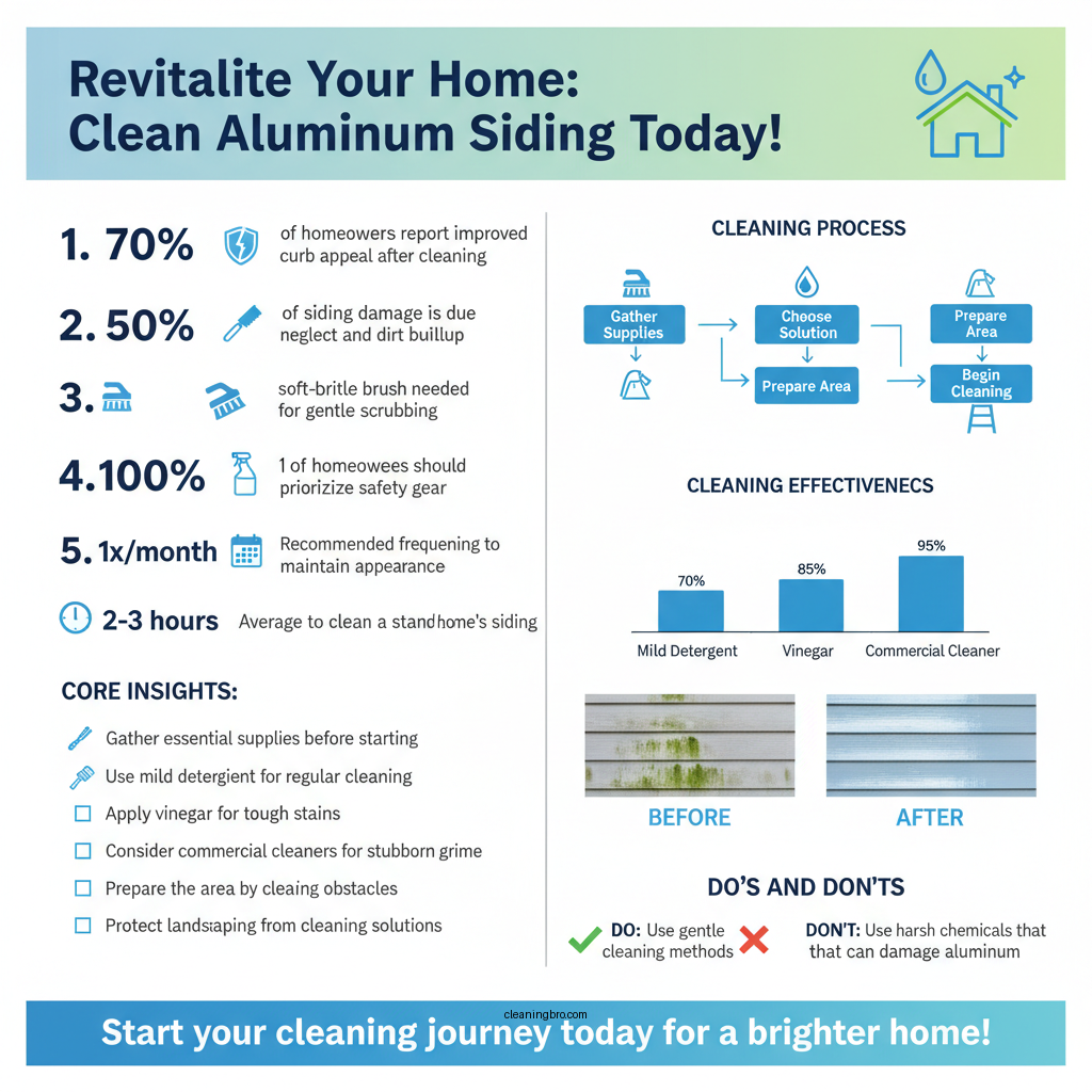 how to clean aluminum siding - Data Infographic and Statistics