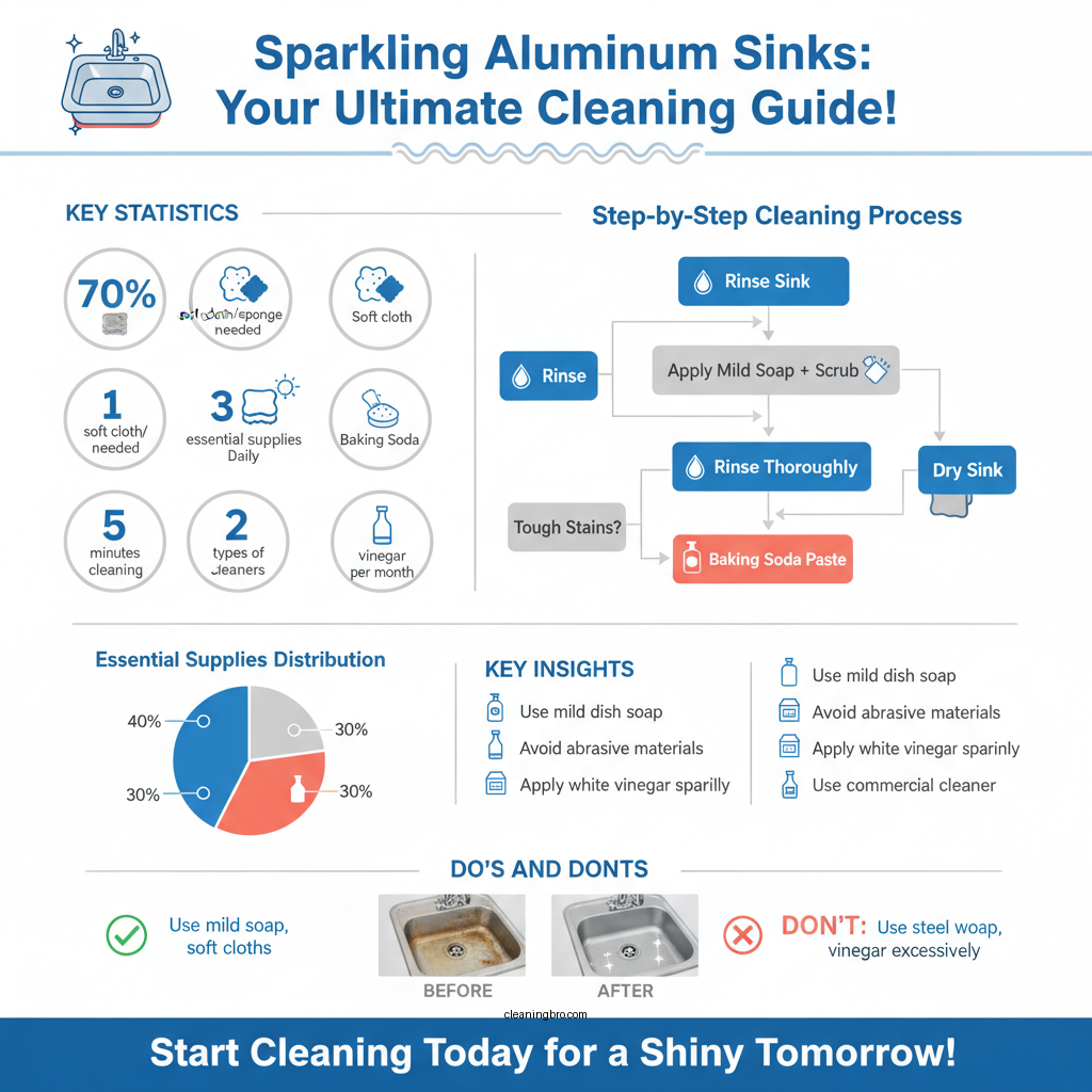 how to clean aluminum sink - Data Infographic and Statistics